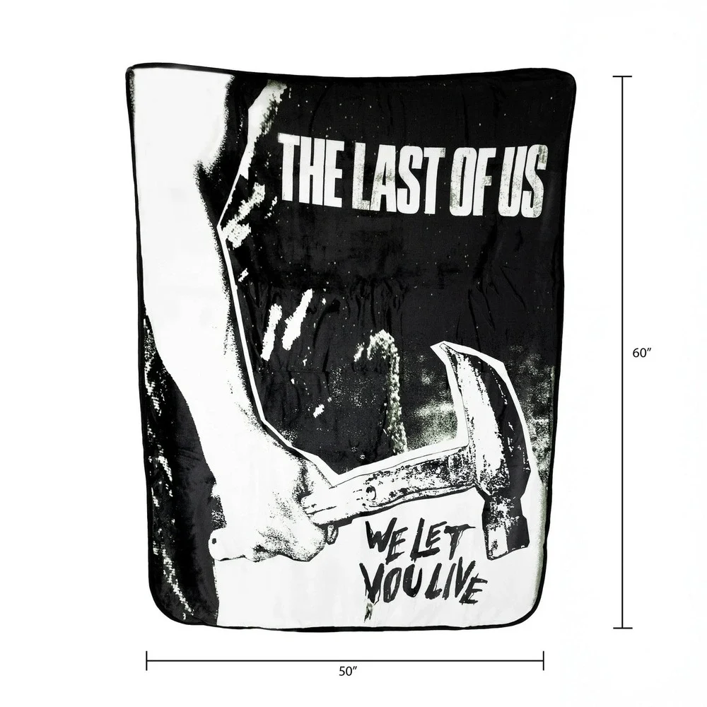 The Last of Us Moth To The Plague Fleece Throw Blanket 50x60 We Let You Live New